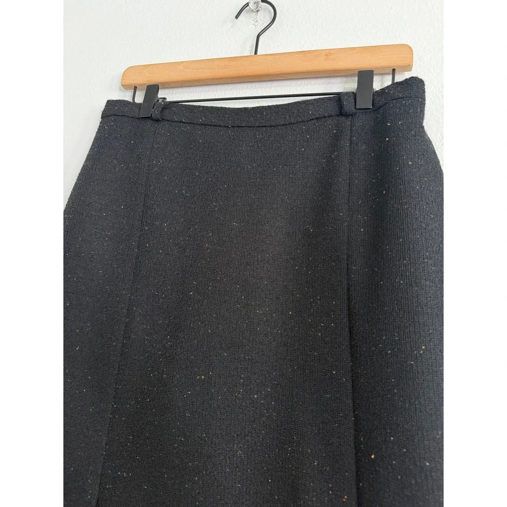 Vintage 70's Trissi -‎ Pleated Midi Speckled Skirt